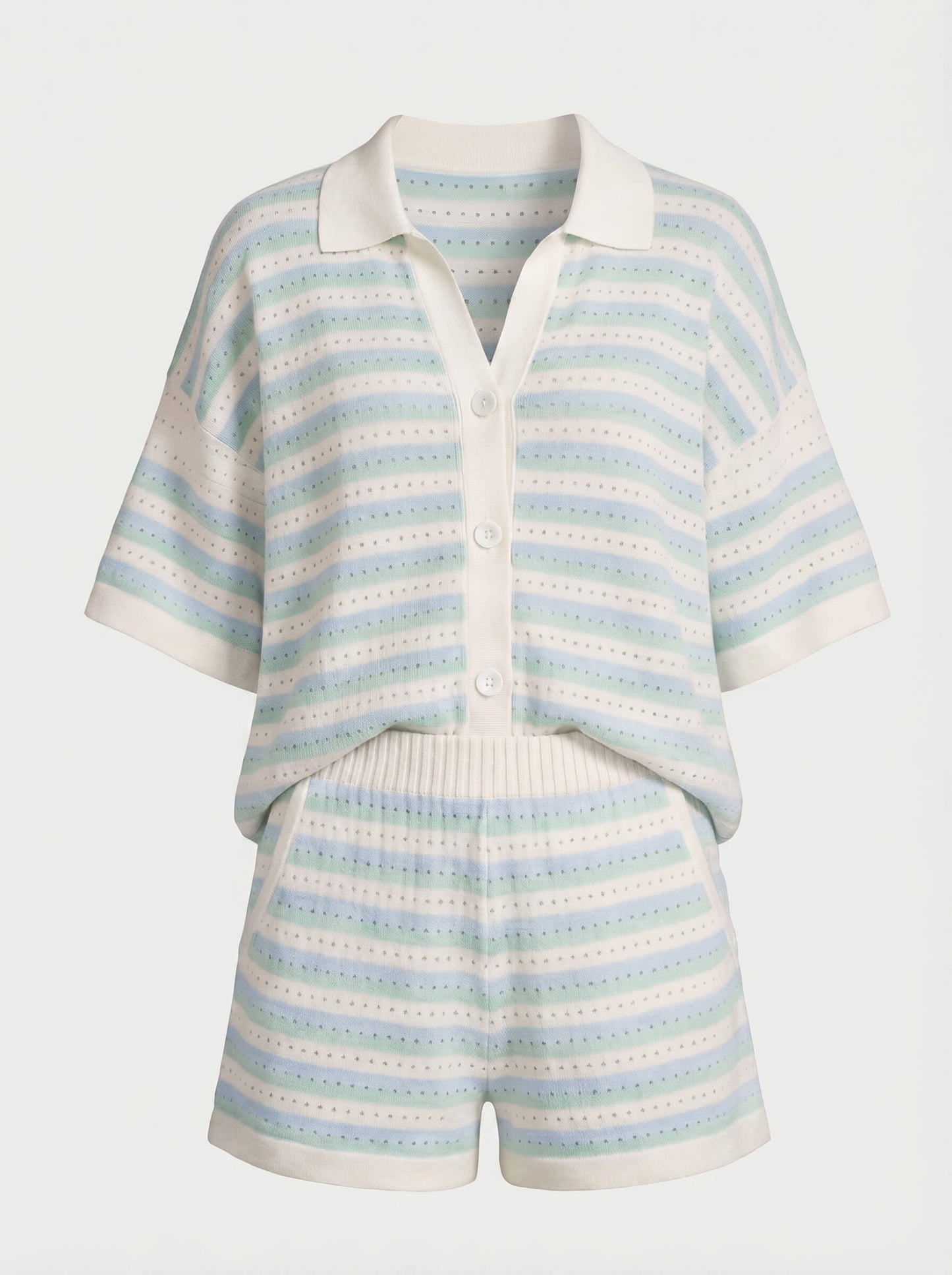 Women’s Striped Summer Two-Piece Set