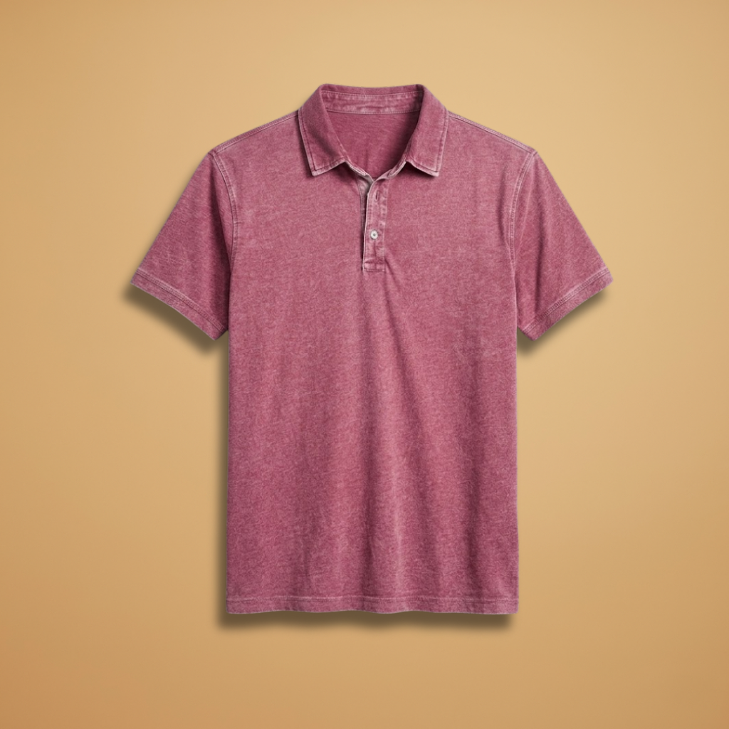 Men’s Polo Shirt with Classic Collar and Modern Fit