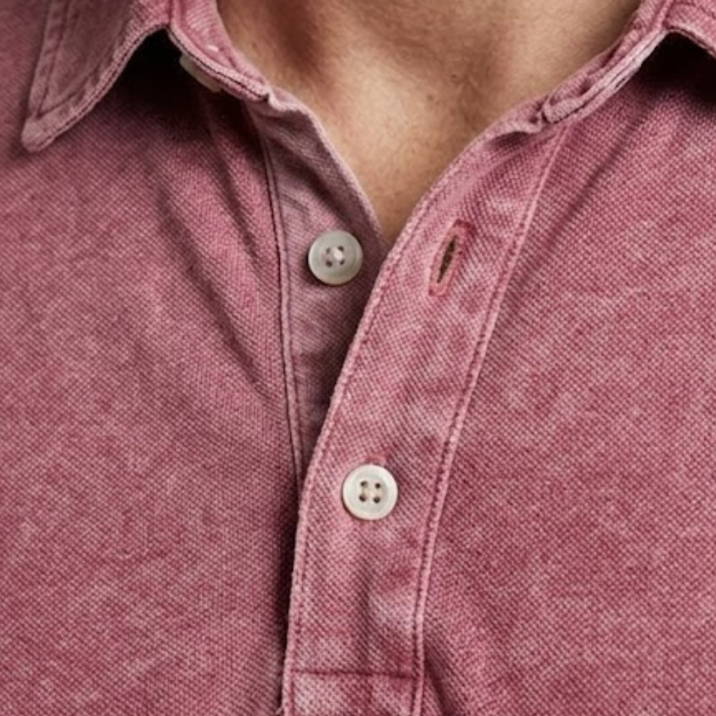 Men’s Polo Shirt with Classic Collar and Modern Fit