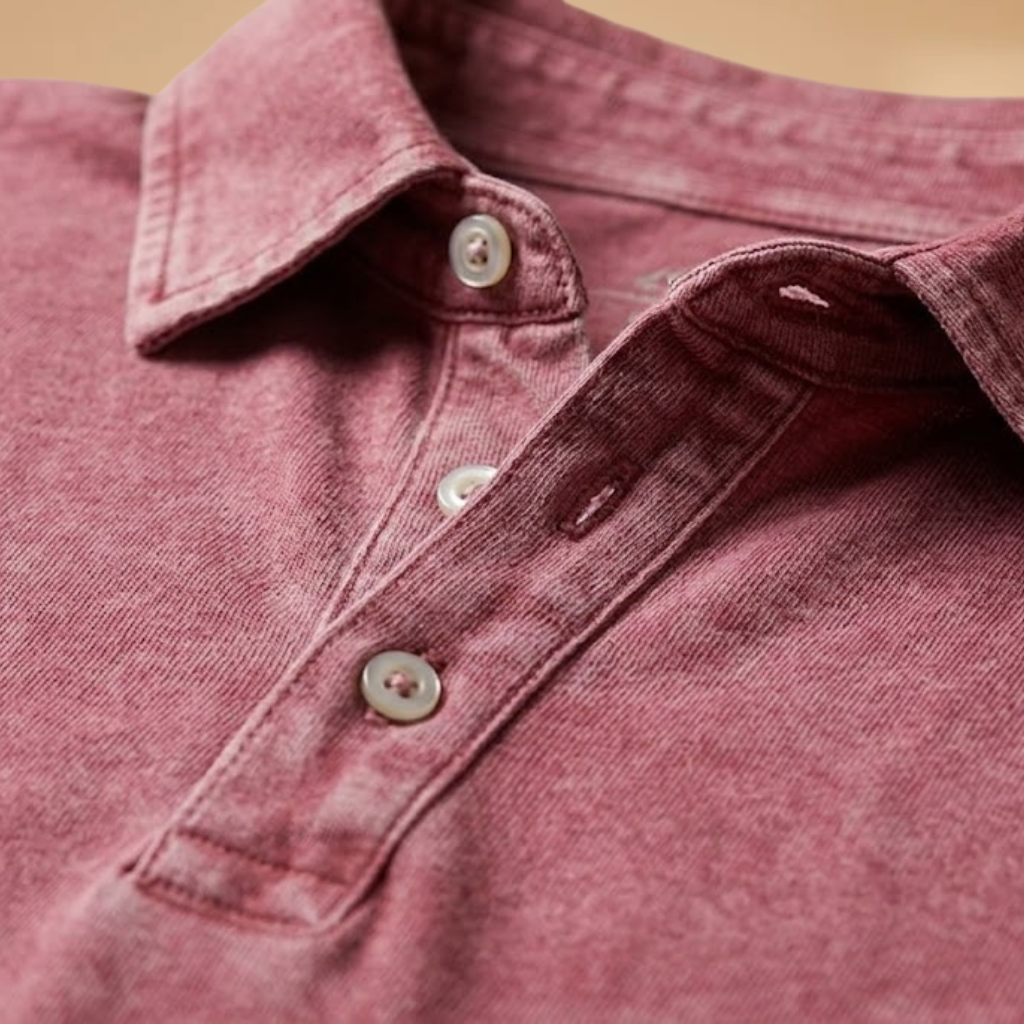 Men’s Polo Shirt with Classic Collar and Modern Fit