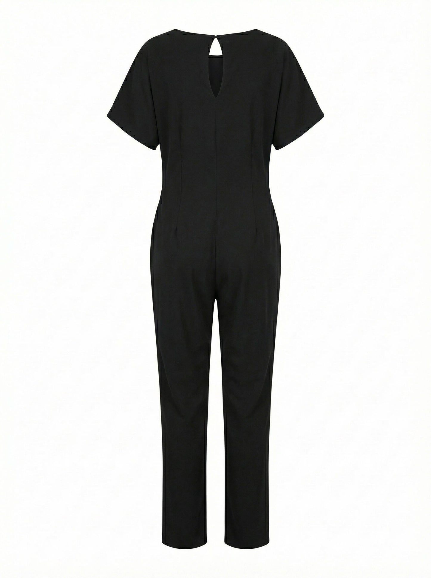 Women’s Jumpsuit – Tie-Waist Wide-Leg Jumpsuit