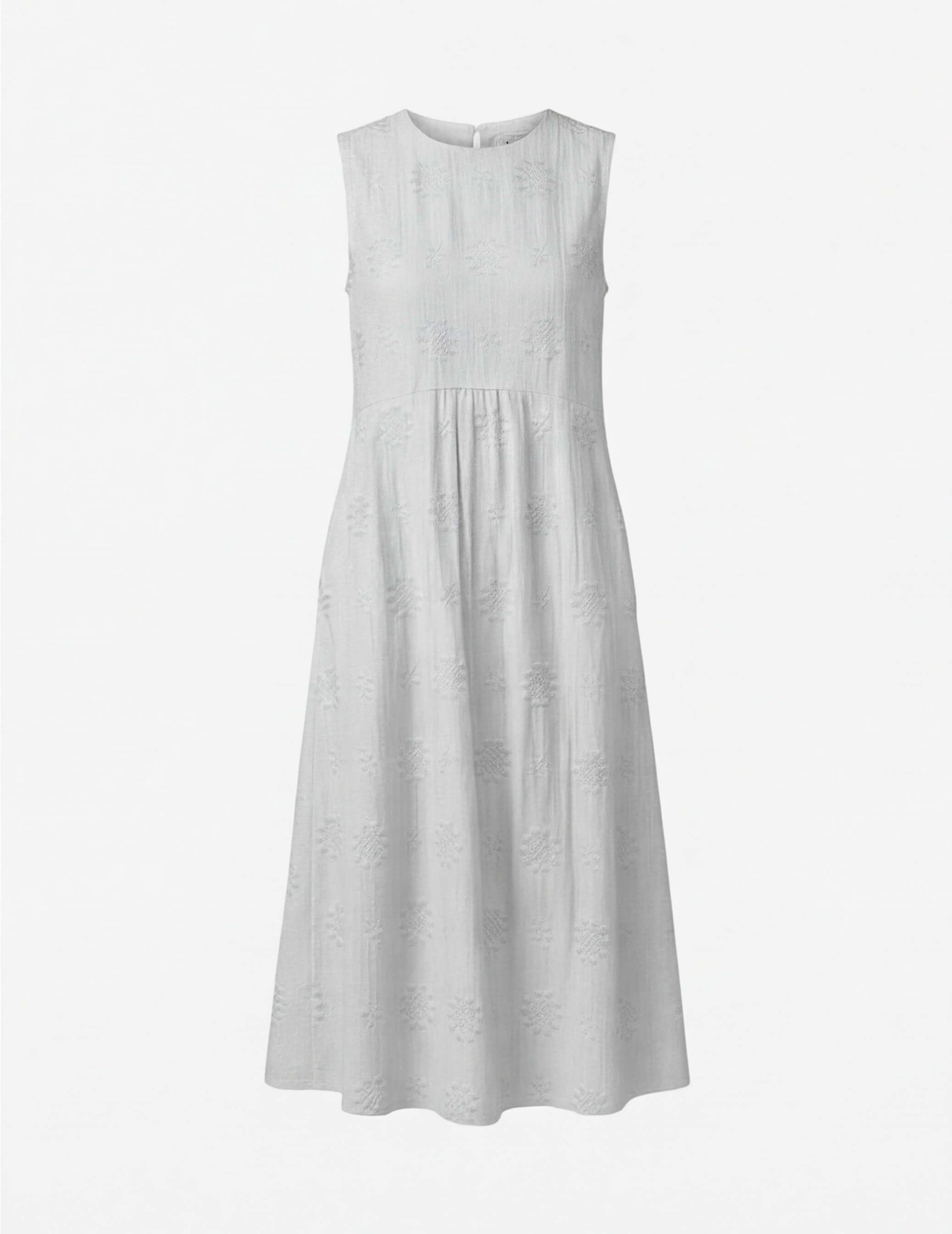 Women’s Dress – Embroidered Sleeveless Midi Dress