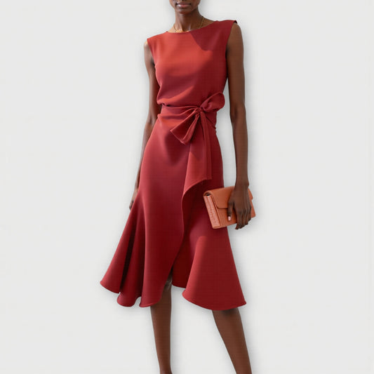 Celeste | Gathered Midi Dress