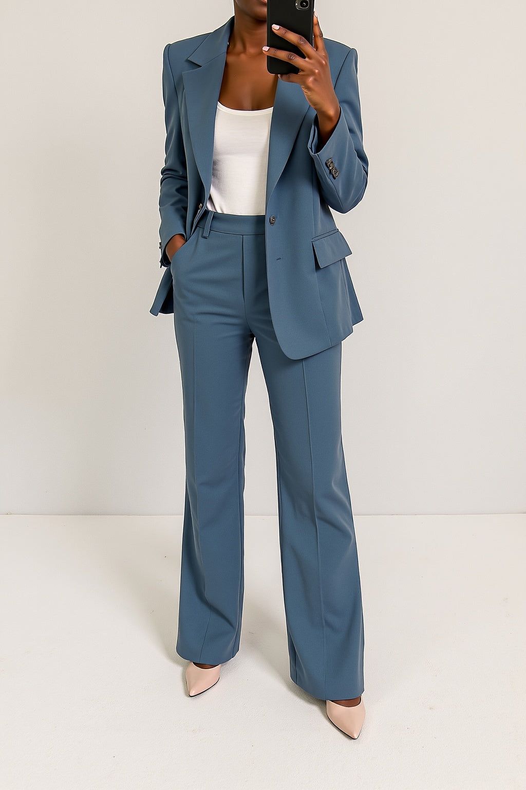 Monroe Power Suit – Tailored Blazer & Trouser Set for Women with High Waist & Sharp Lapels | Business & Chic