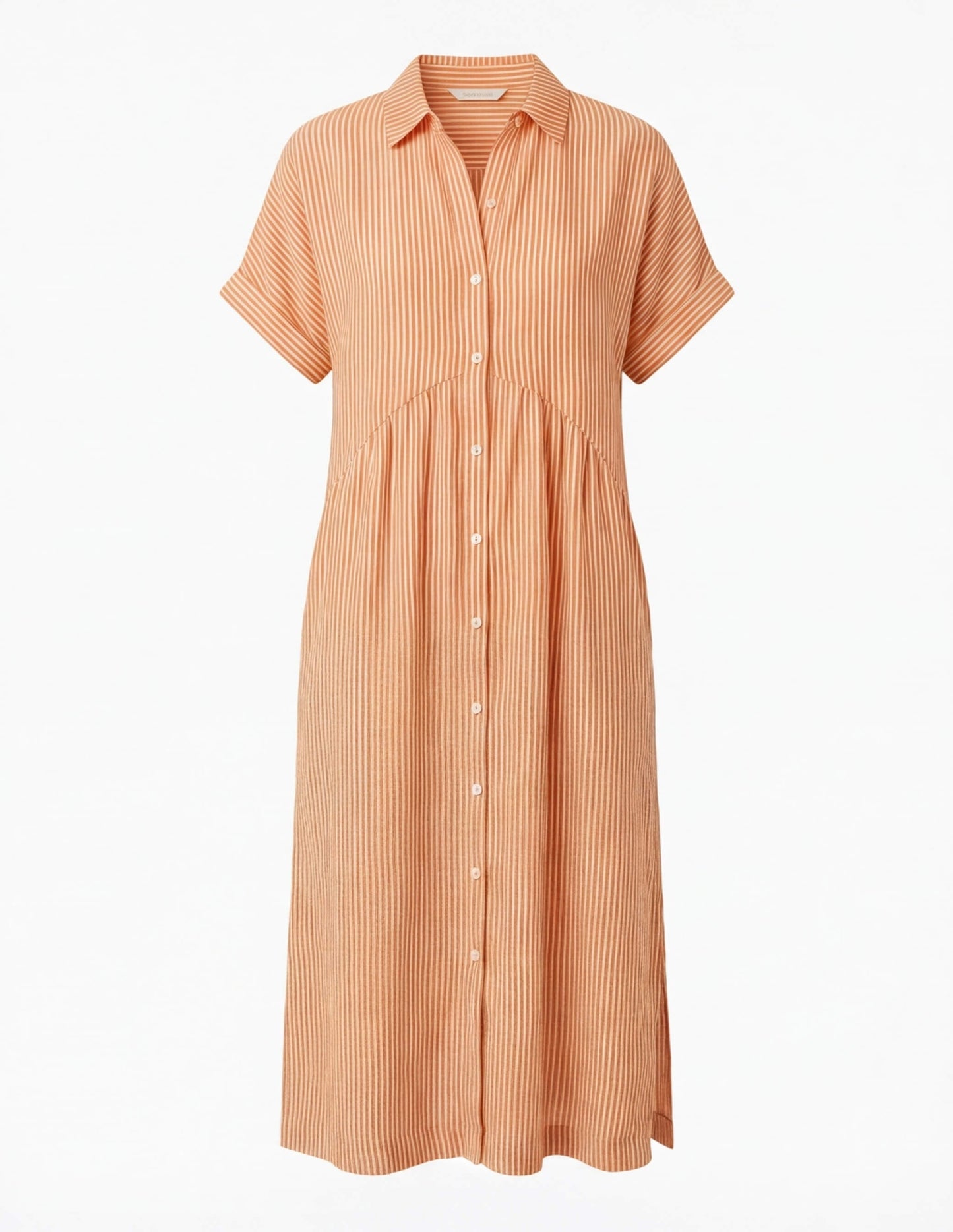 Women’s Comfortable Pleated Midi Dress – Relaxed Elegant Fit