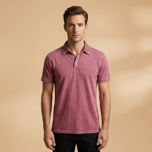 Men’s Polo Shirt with Classic Collar and Modern Fit