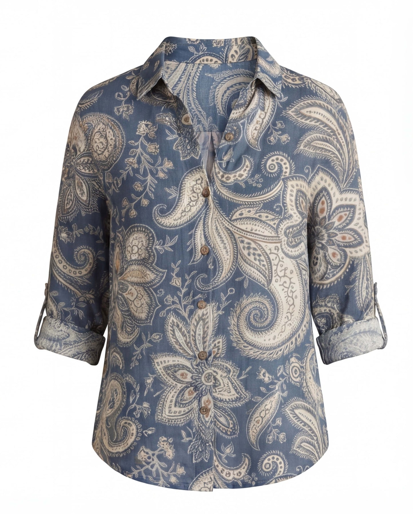 Women’s Floral Button-Up Blouse