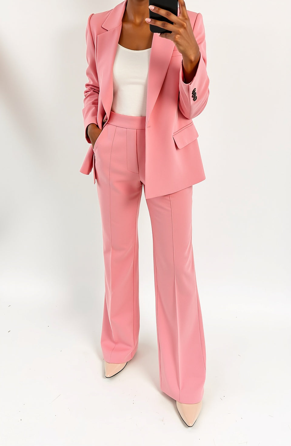 Monroe Power Suit – Tailored Blazer & Trouser Set for Women with High Waist & Sharp Lapels | Business & Chic