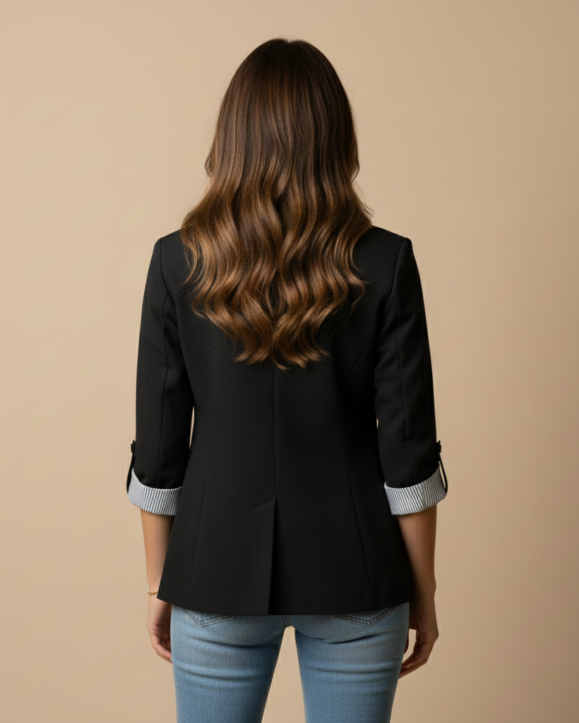 Women’s Blazer with Rolled Sleeves | Casual-Chic Tailored Look