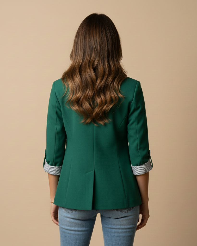 Women’s Blazer with Rolled Sleeves | Casual-Chic Tailored Look