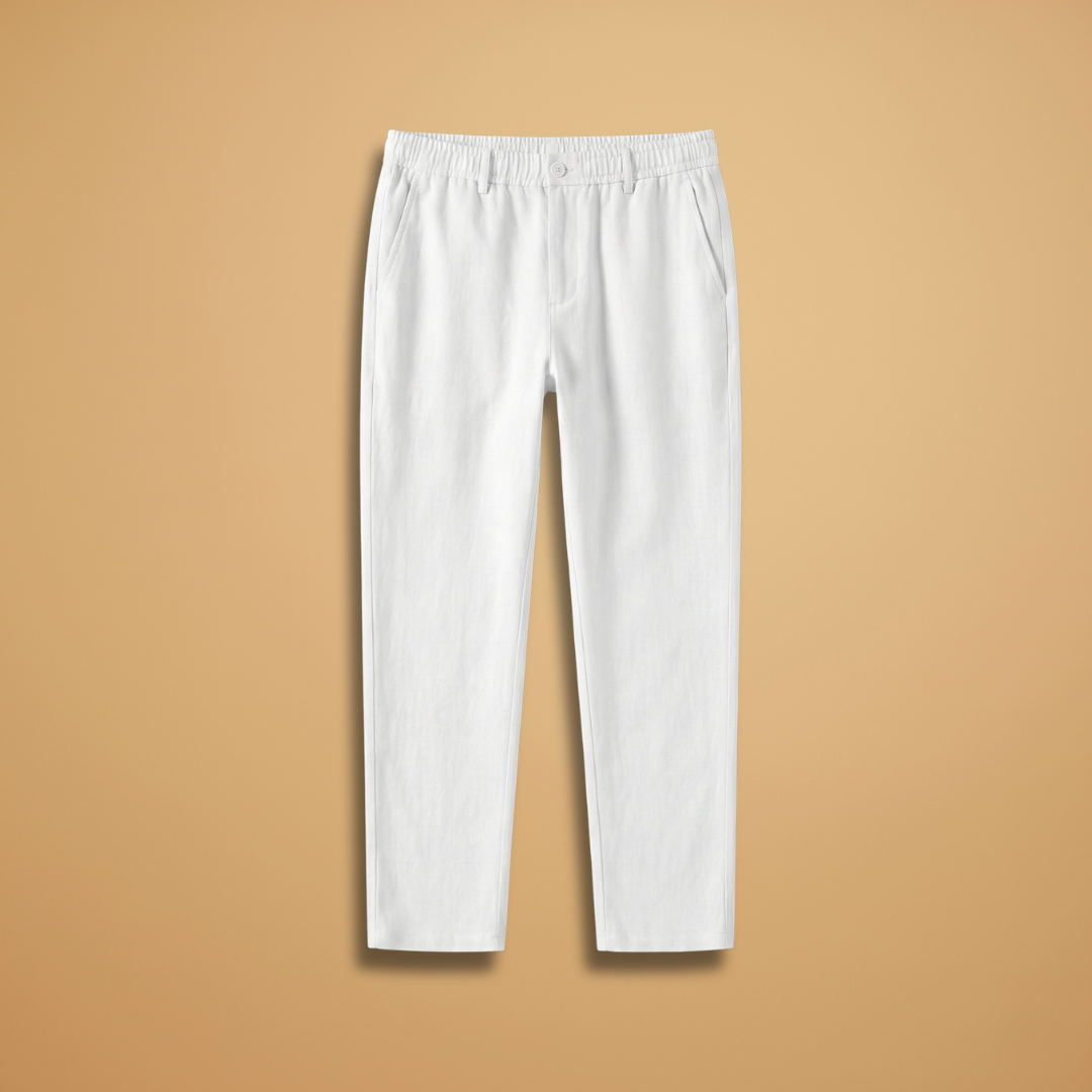 Men's Casual Summer Trousers with Elasticated Waistband