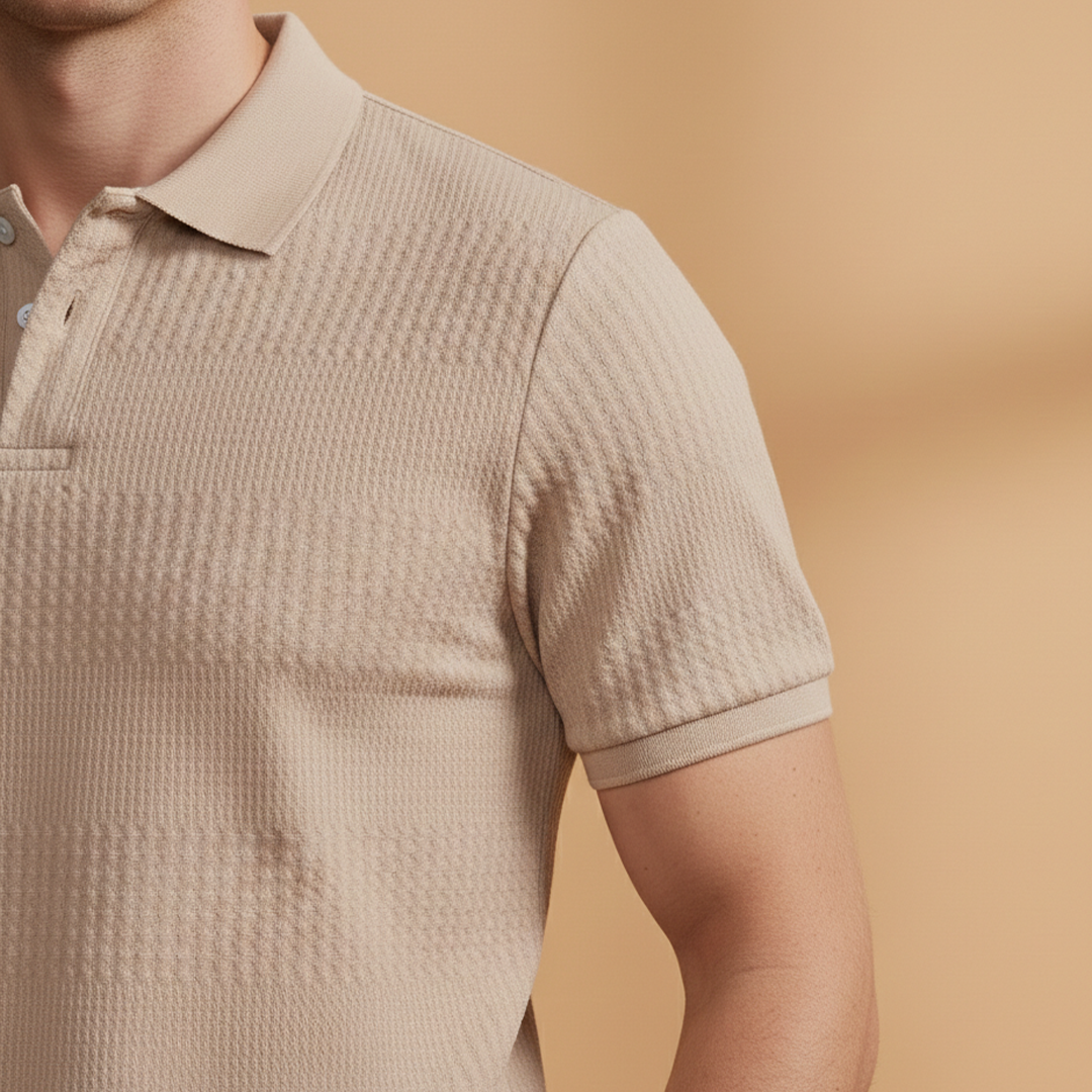 Men’s Classic Polo Shirt with Short Sleeves for Everyday Wear