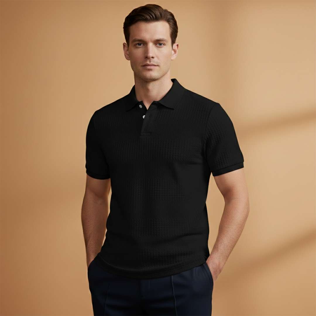 Men’s Classic Polo Shirt with Short Sleeves for Everyday Wear