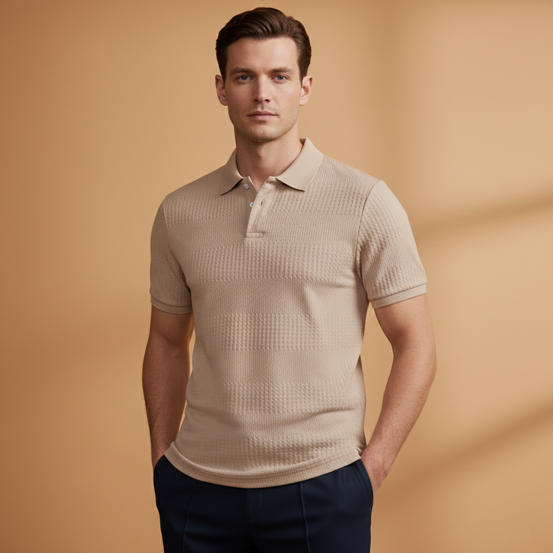 Men’s Classic Polo Shirt with Short Sleeves for Everyday Wear