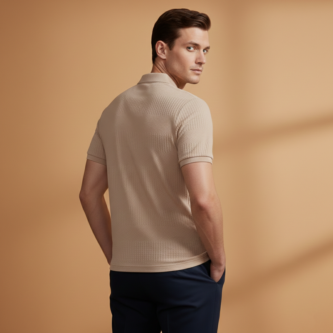 Men’s Classic Polo Shirt with Short Sleeves for Everyday Wear