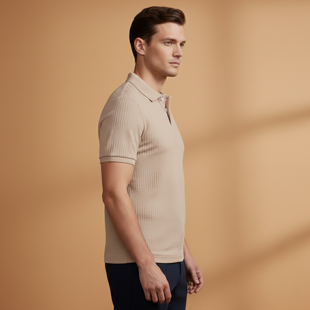 Men’s Classic Polo Shirt with Short Sleeves for Everyday Wear