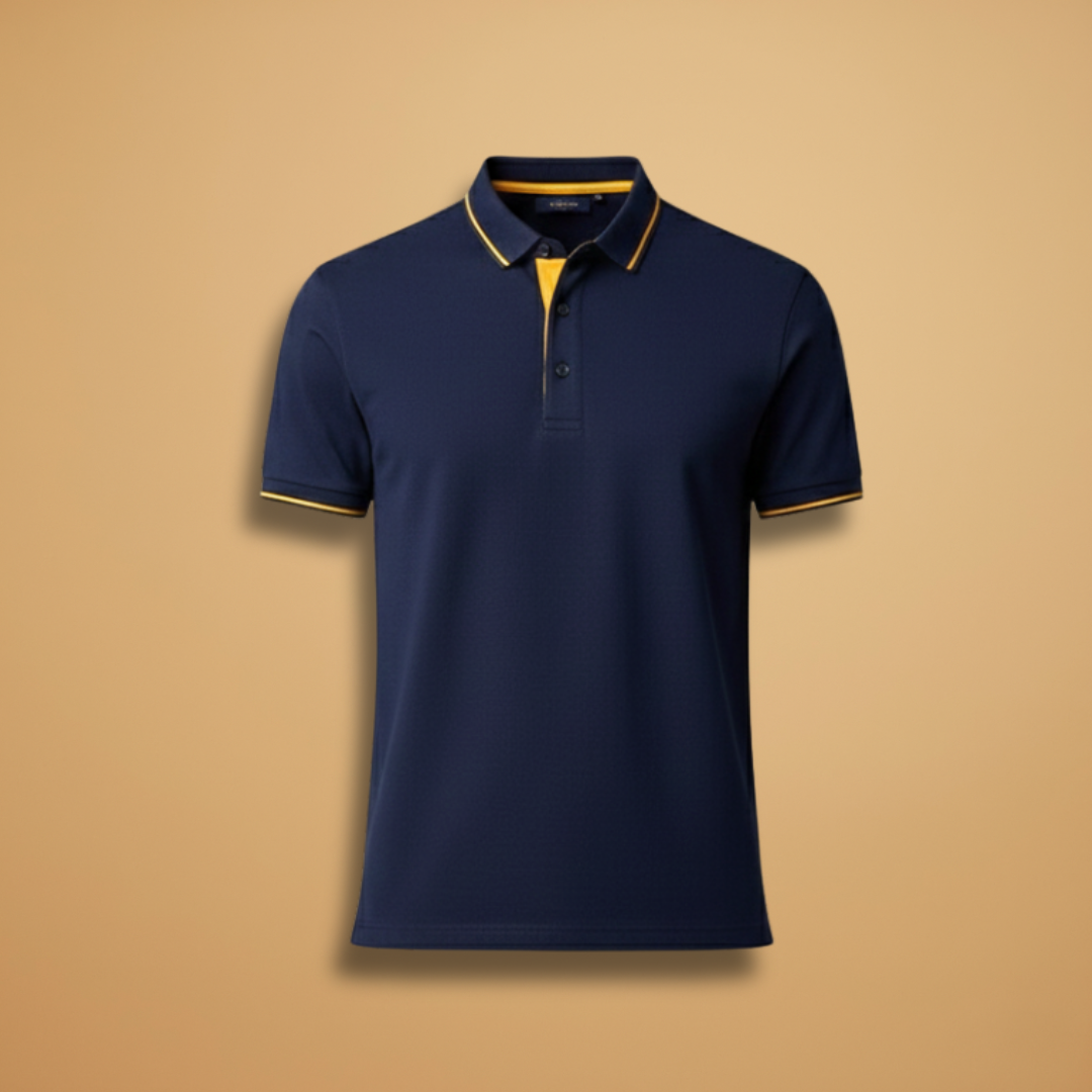 Tommy Men’s Polo Shirt with Classic Collar and Short Sleeves