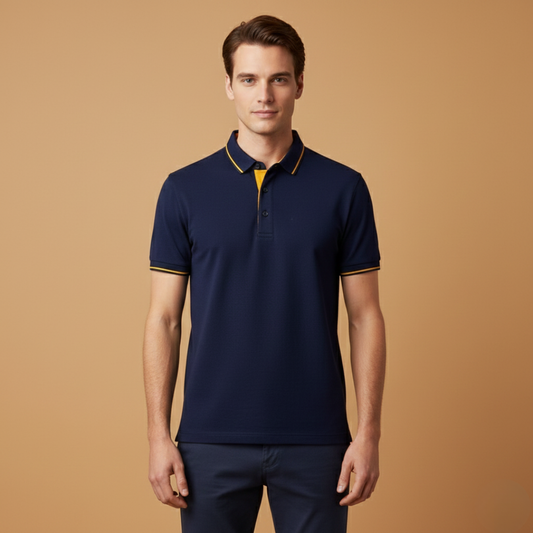 Tommy Men’s Polo Shirt with Classic Collar and Short Sleeves