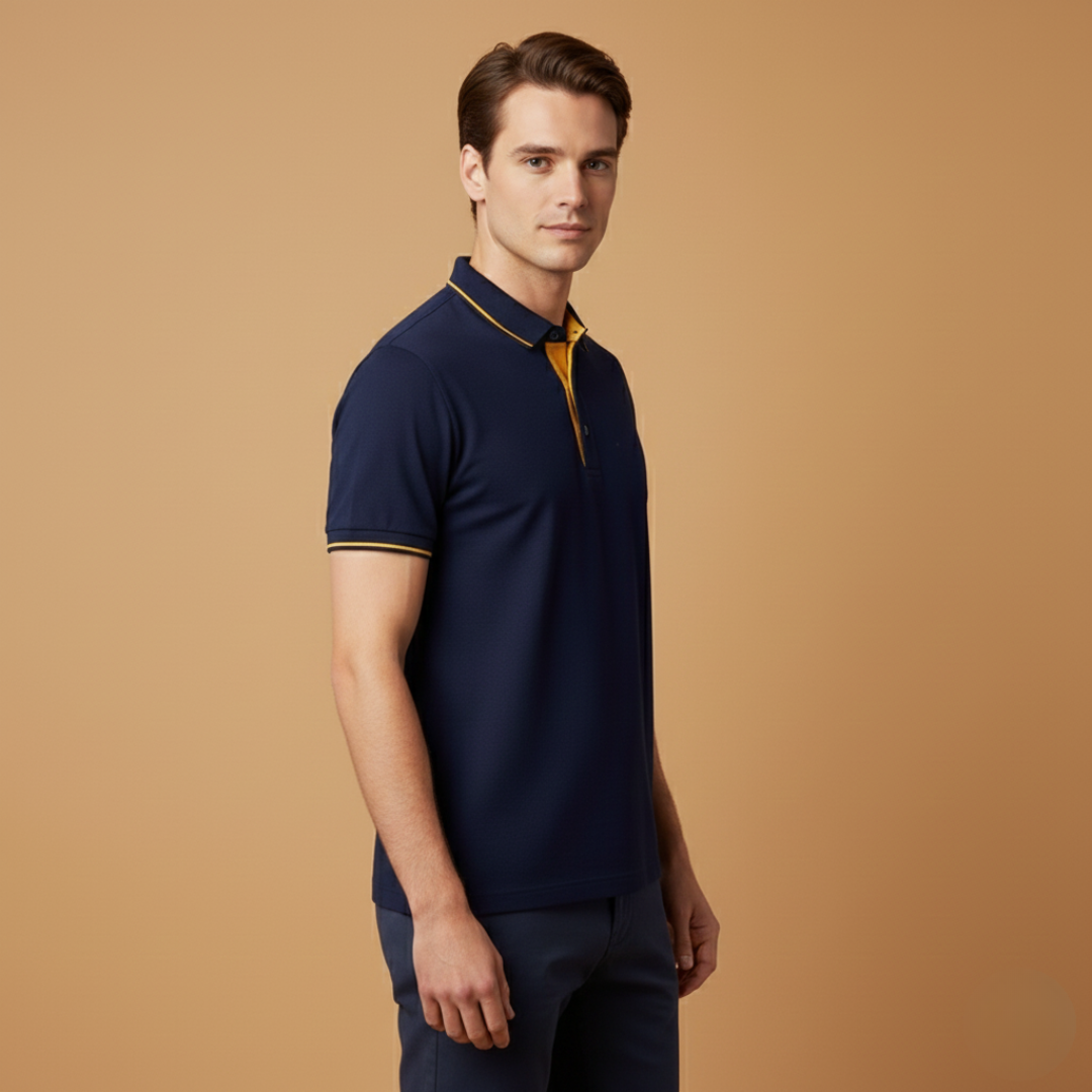 Tommy Men’s Polo Shirt with Classic Collar and Short Sleeves