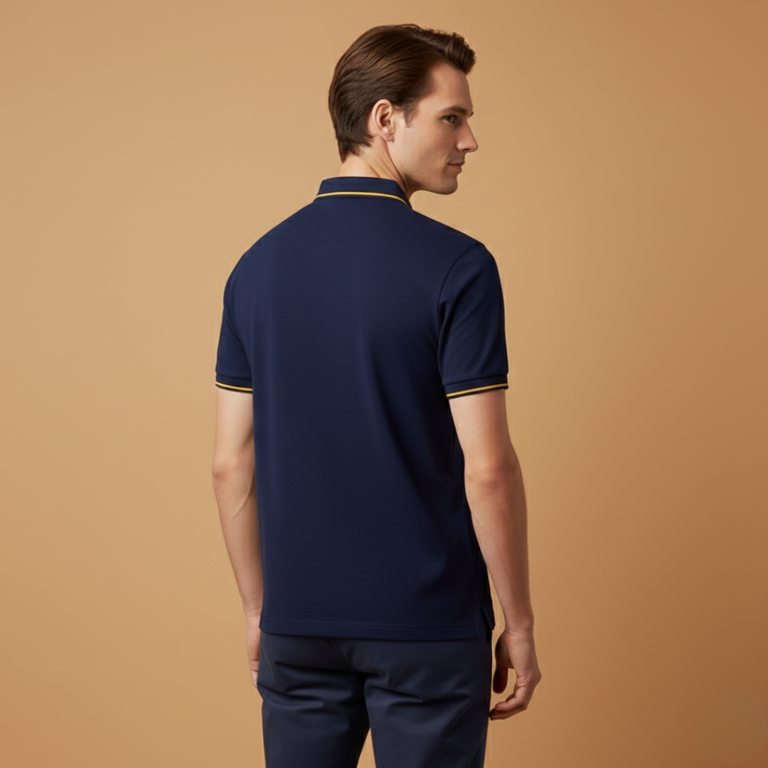Tommy Men’s Polo Shirt with Classic Collar and Short Sleeves
