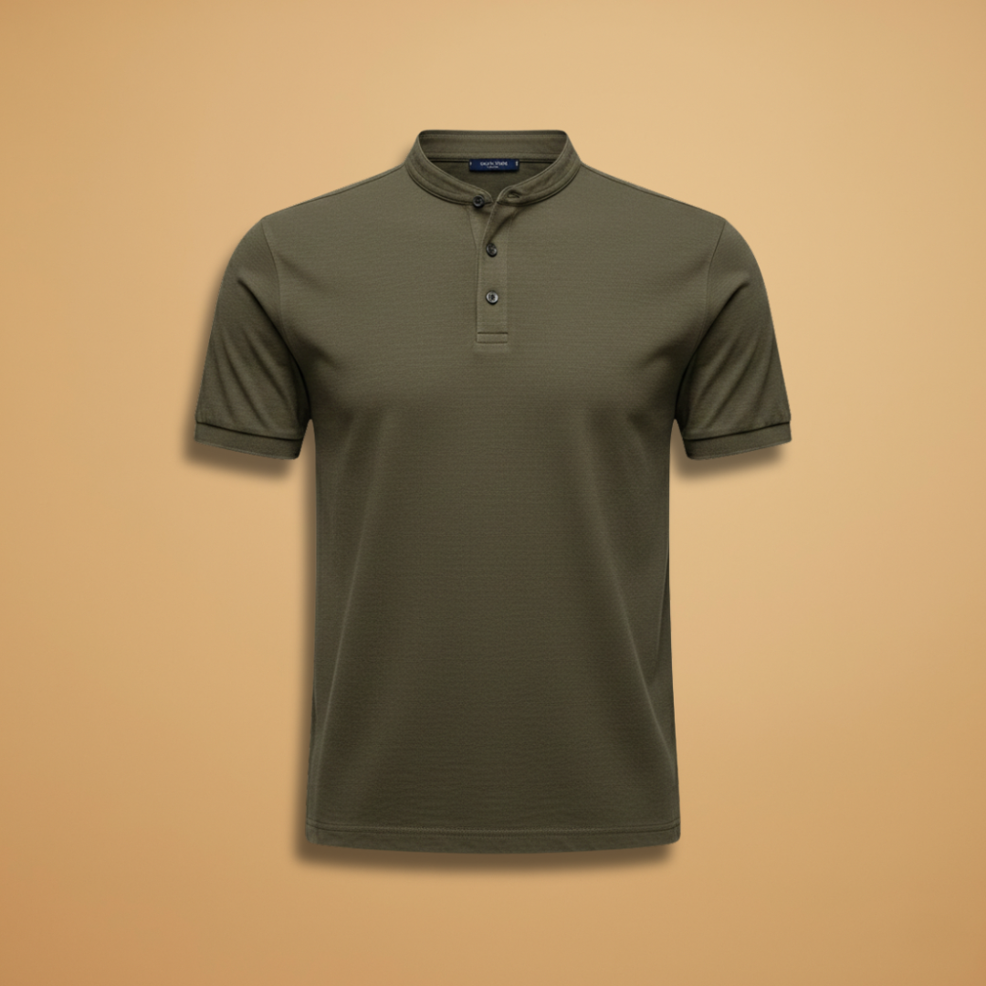 Men’s Polo Shirt with Short Sleeves and Cotton Fabric for Everyday Wear