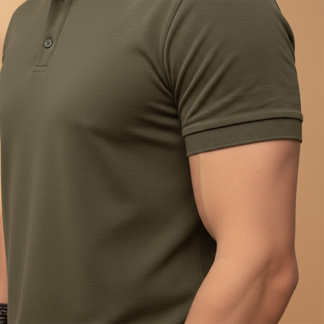 Men’s Polo Shirt with Short Sleeves and Cotton Fabric for Everyday Wear