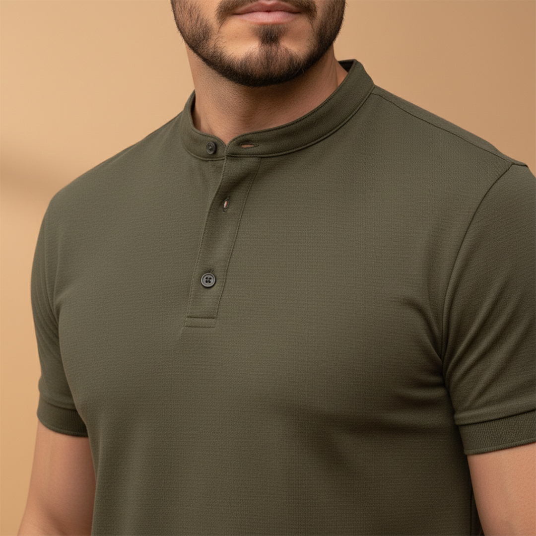 Men’s Polo Shirt with Short Sleeves and Cotton Fabric for Everyday Wear