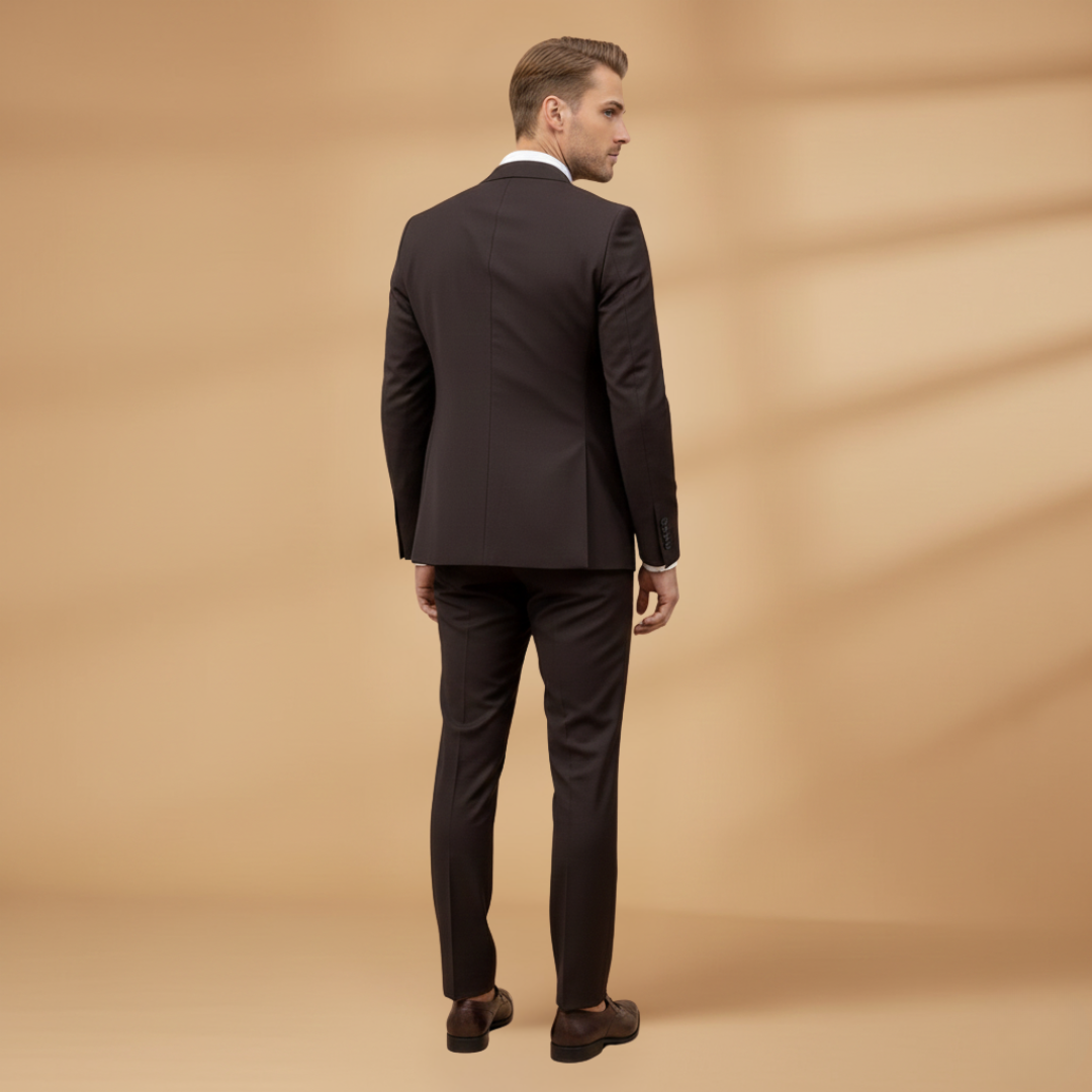 Men’s Slim Fit 3-Piece Suit for Formal Events