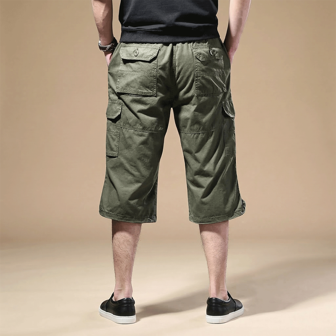 Men’s Three-Quarter Length Trousers with Pockets