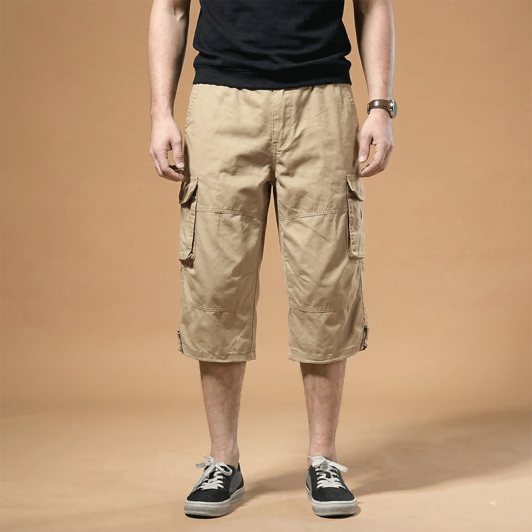 Men’s Three-Quarter Length Trousers with Pockets