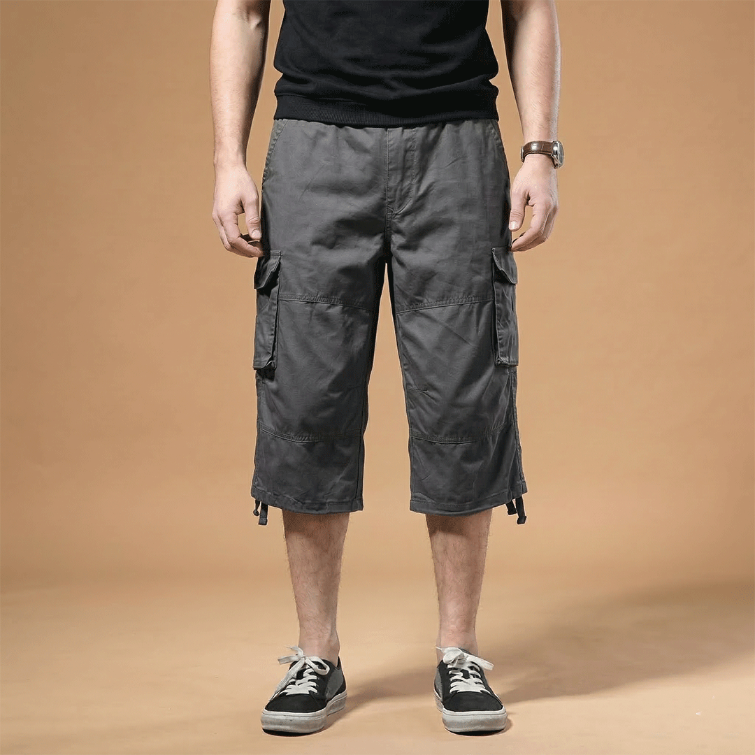 Men’s Three-Quarter Length Trousers with Pockets