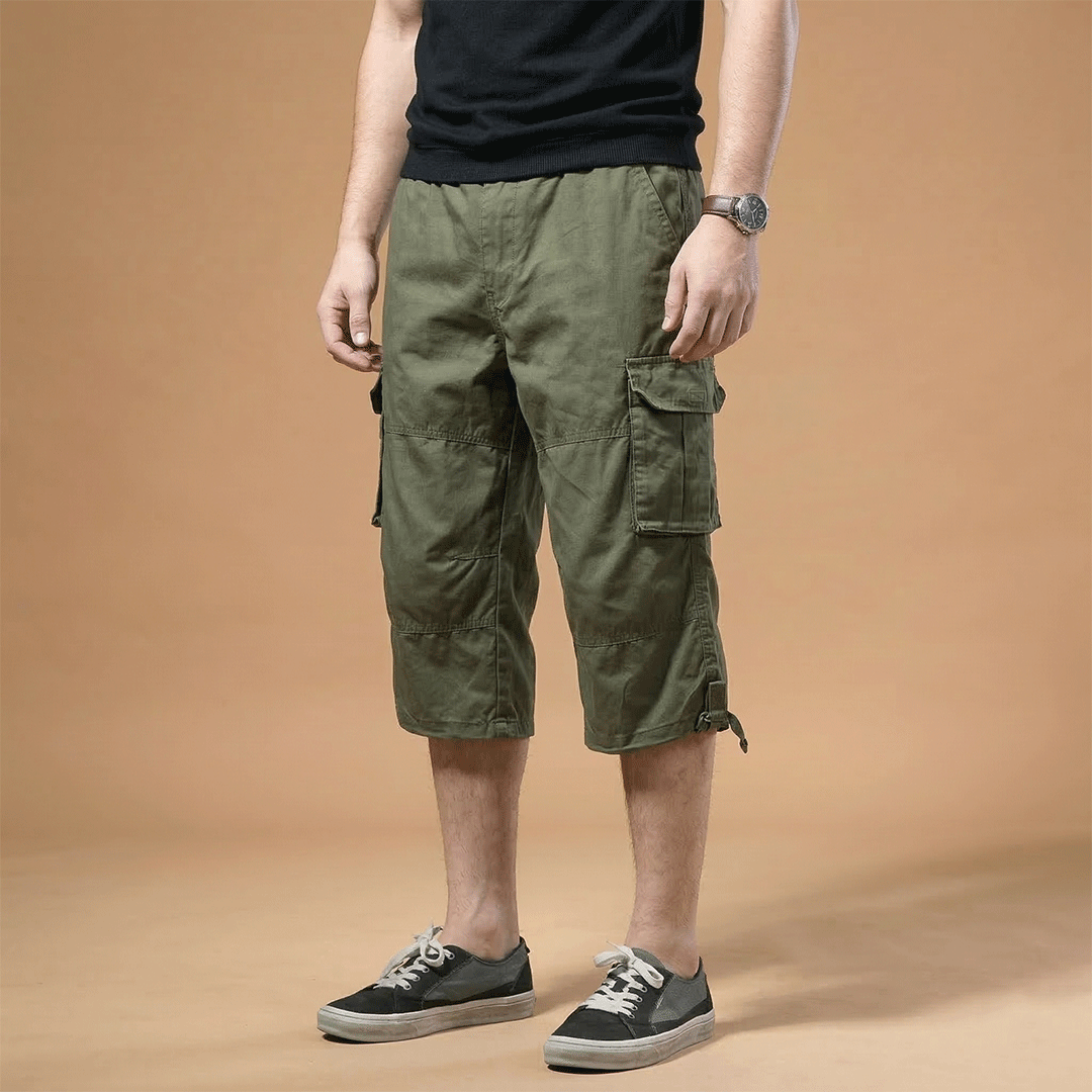 Men’s Three-Quarter Length Trousers with Pockets