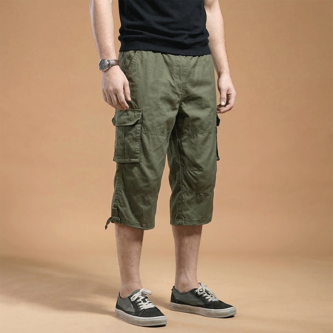 Men’s Three-Quarter Length Trousers with Pockets