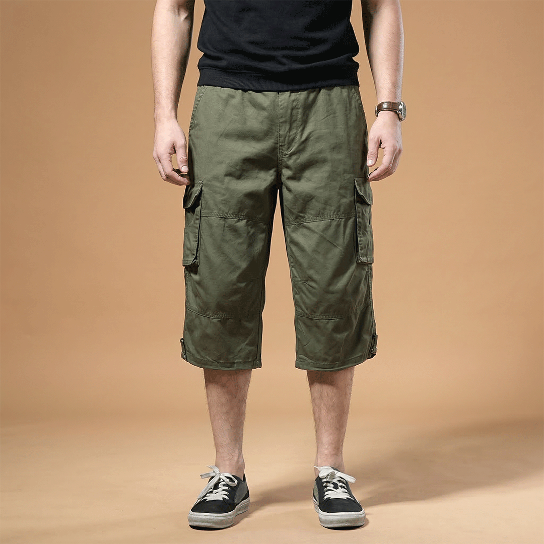 Men’s Three-Quarter Length Trousers with Pockets