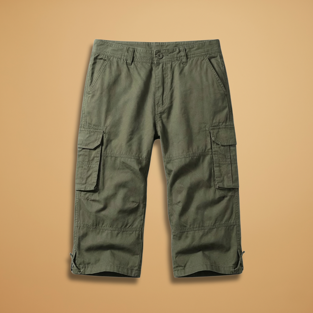 Men’s Three-Quarter Length Trousers with Pockets