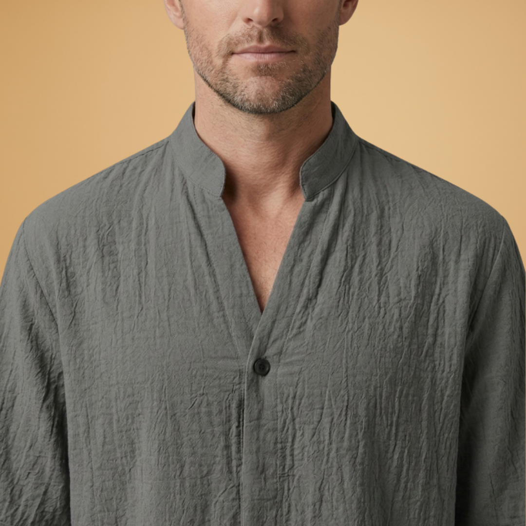 Men’s Two-Piece Set with Drawstring Trousers