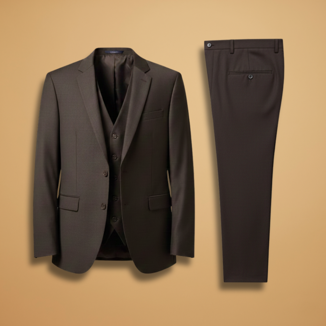 Men’s Slim Fit 3-Piece Suit for Formal Events