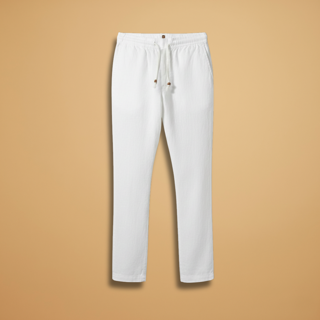Men’s Summer Trousers with Elasticated Waistband and Drawstring