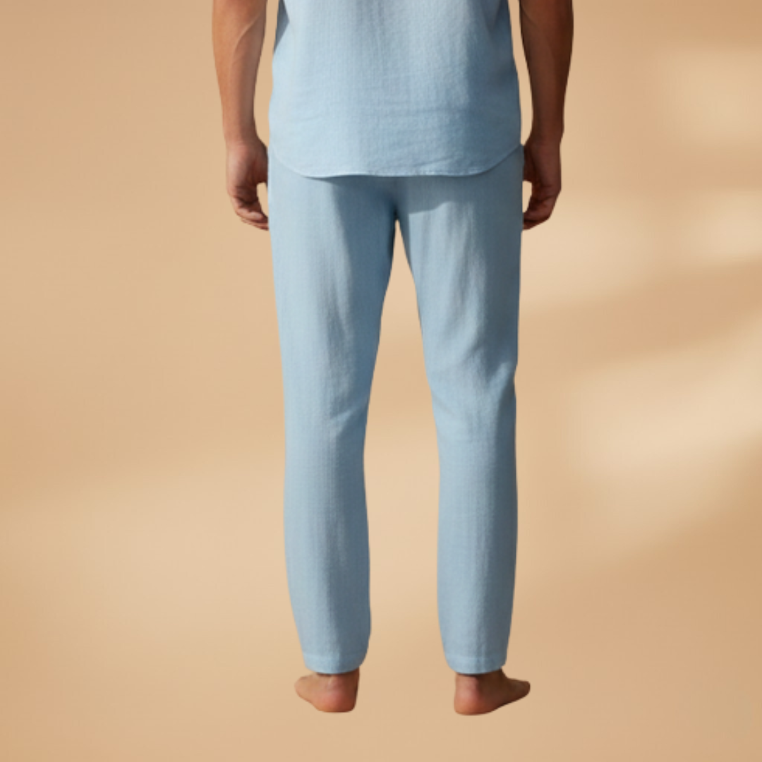 Men's Summer Trousers with Loose Fit and Functional Fabric
