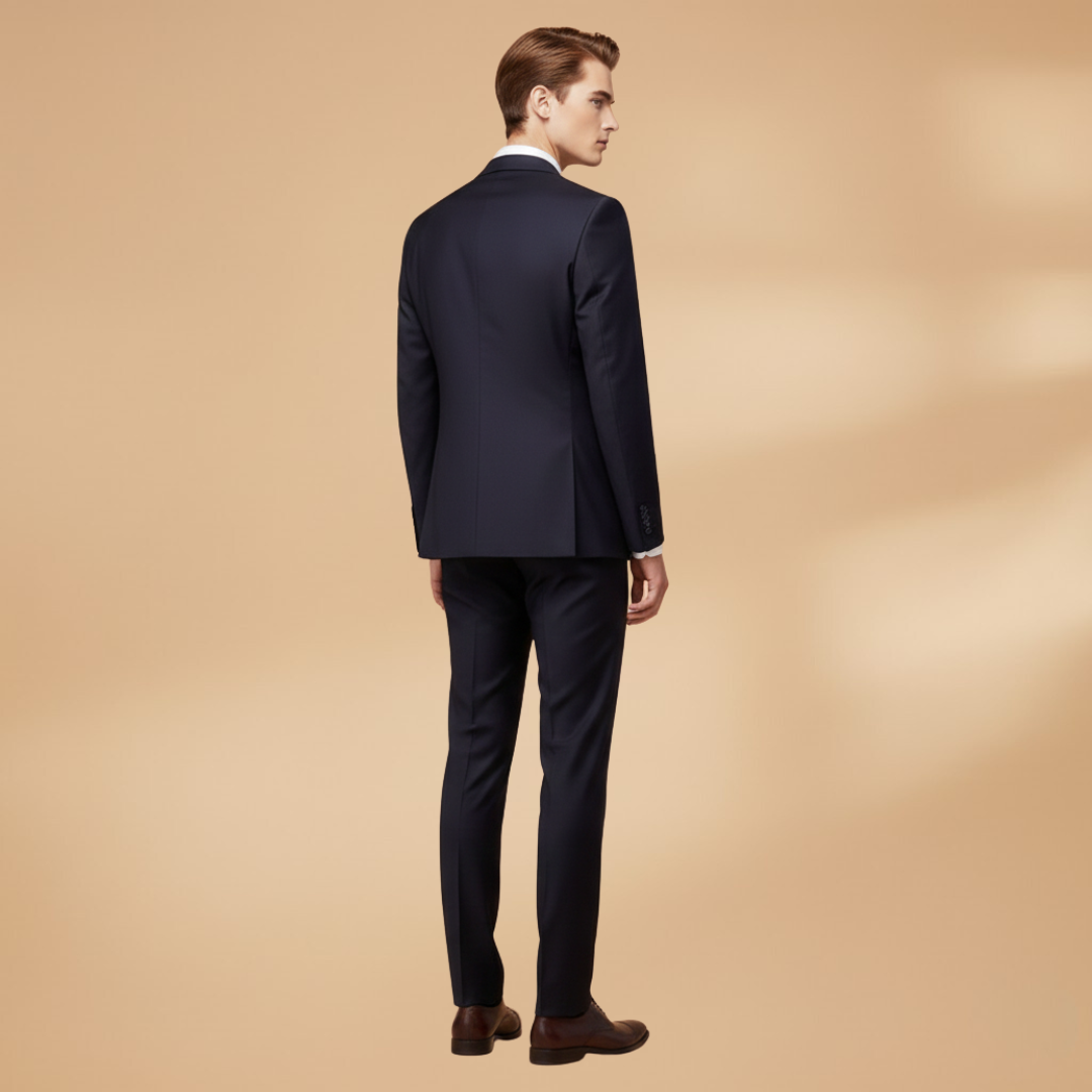 Men's Black 3 Piece Funeral Suit UK - Notch Lapel Blazer, Waistcoat & Trousers