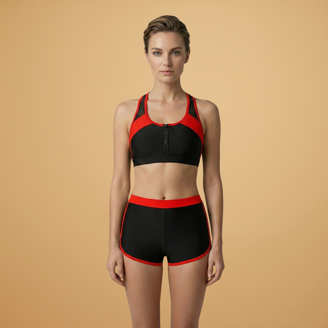 Women’s Bikini with Split Design and Solid Colour