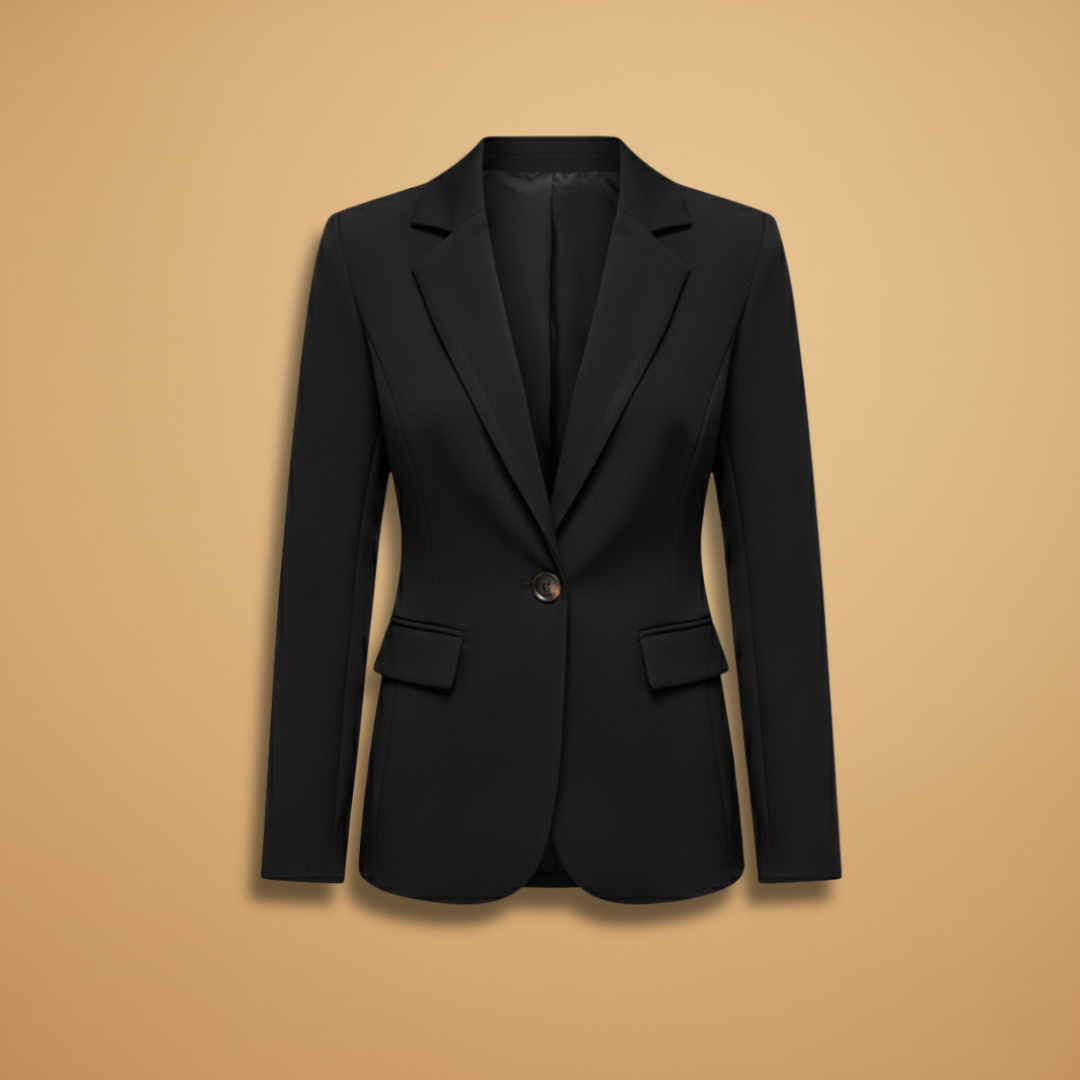 Women’s Blazer with Notched Lapel and Front Pockets