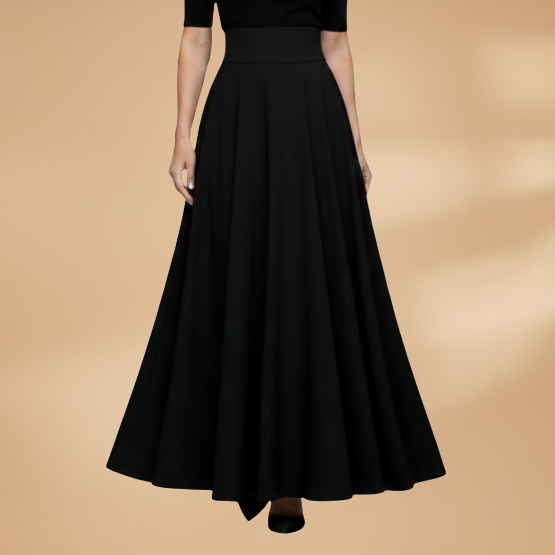 Women’s Maxi Skirt with High Waist and Flowing Design