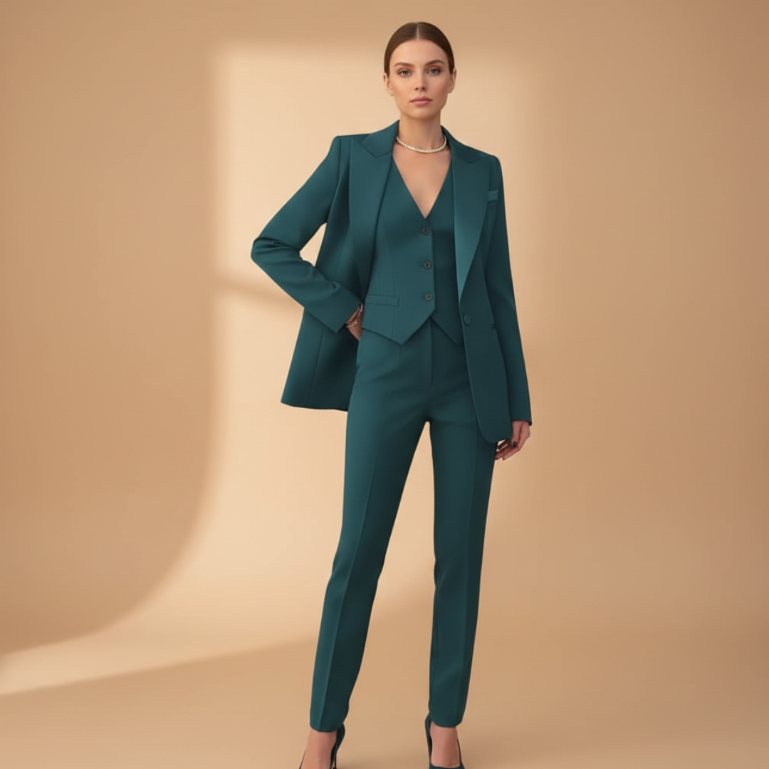 Women’s Three-Piece Suit Set with Jacket