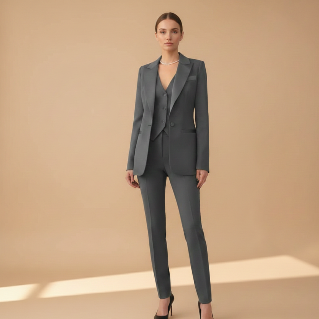 Women’s Three-Piece Suit Set with Jacket