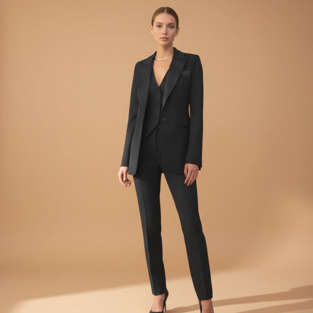 Women’s Three-Piece Suit Set with Jacket