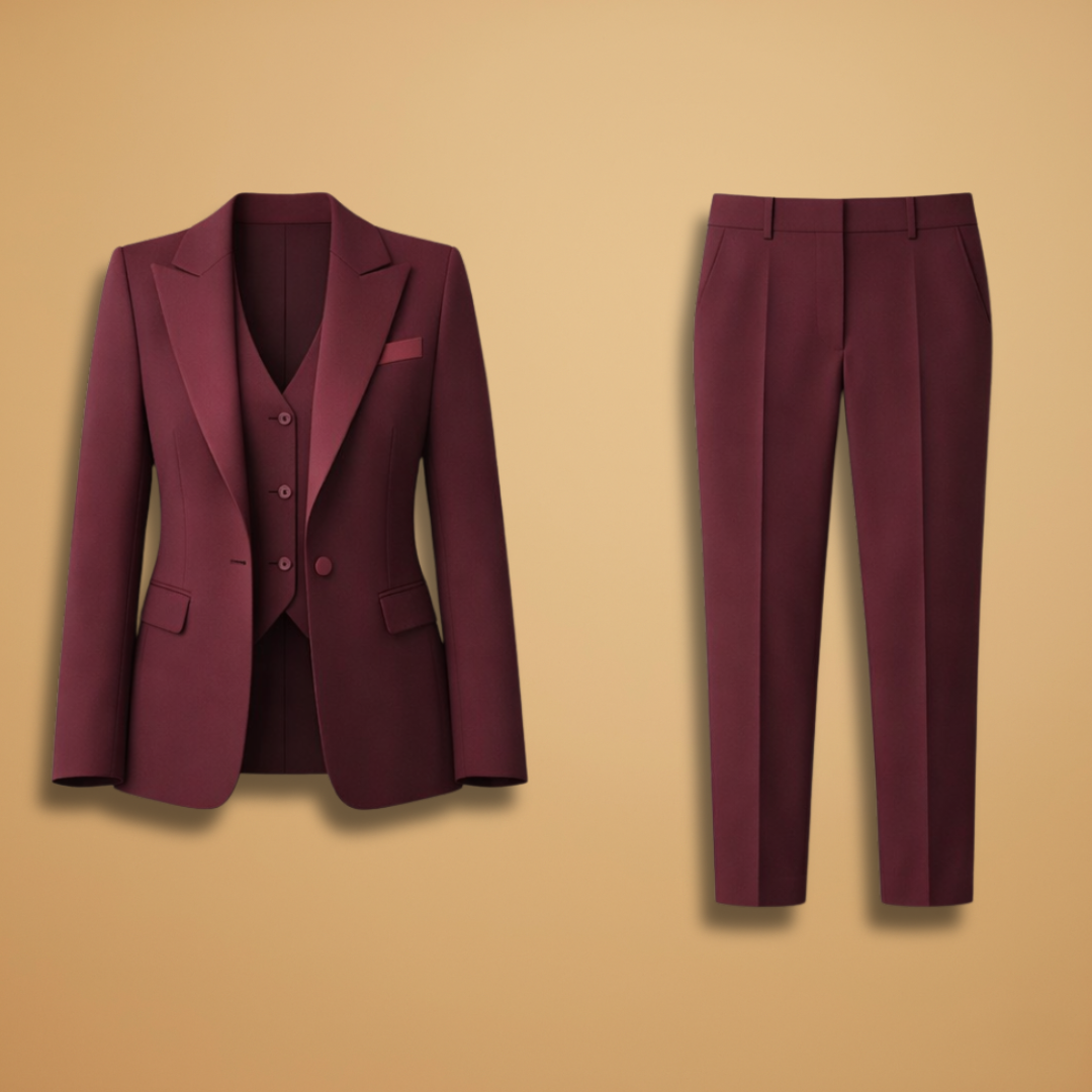 Women’s Three-Piece Suit Set with Jacket