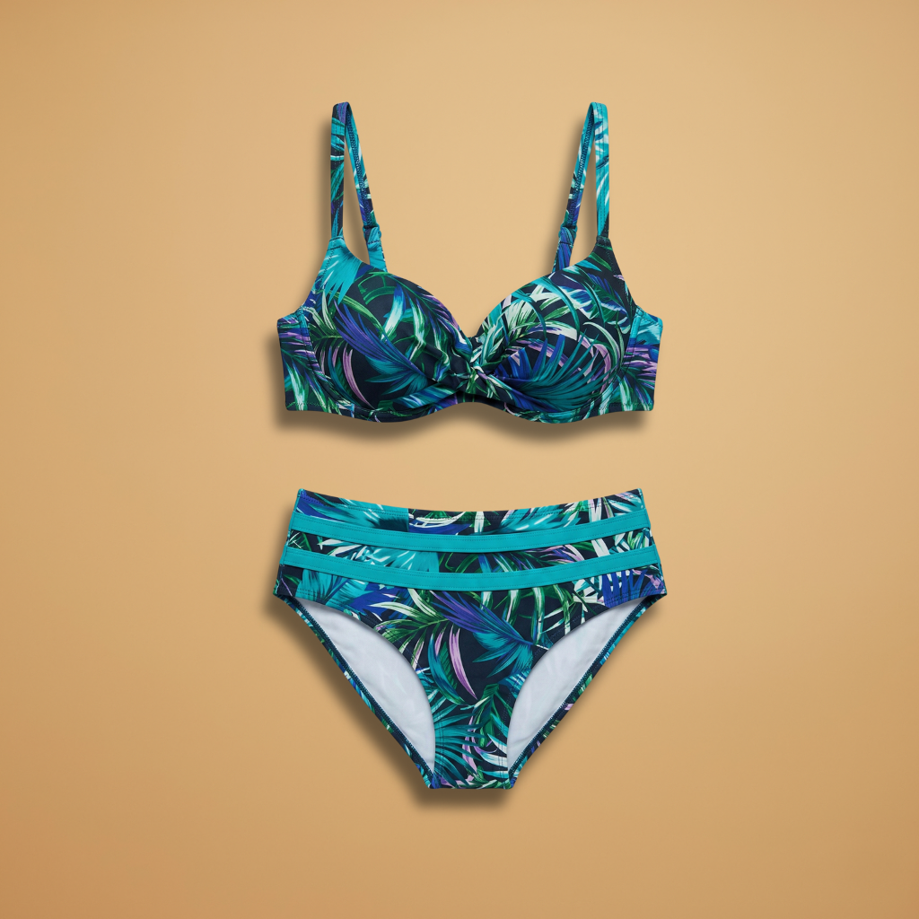 Women’s Bikini Set with High Waist and Underwire
