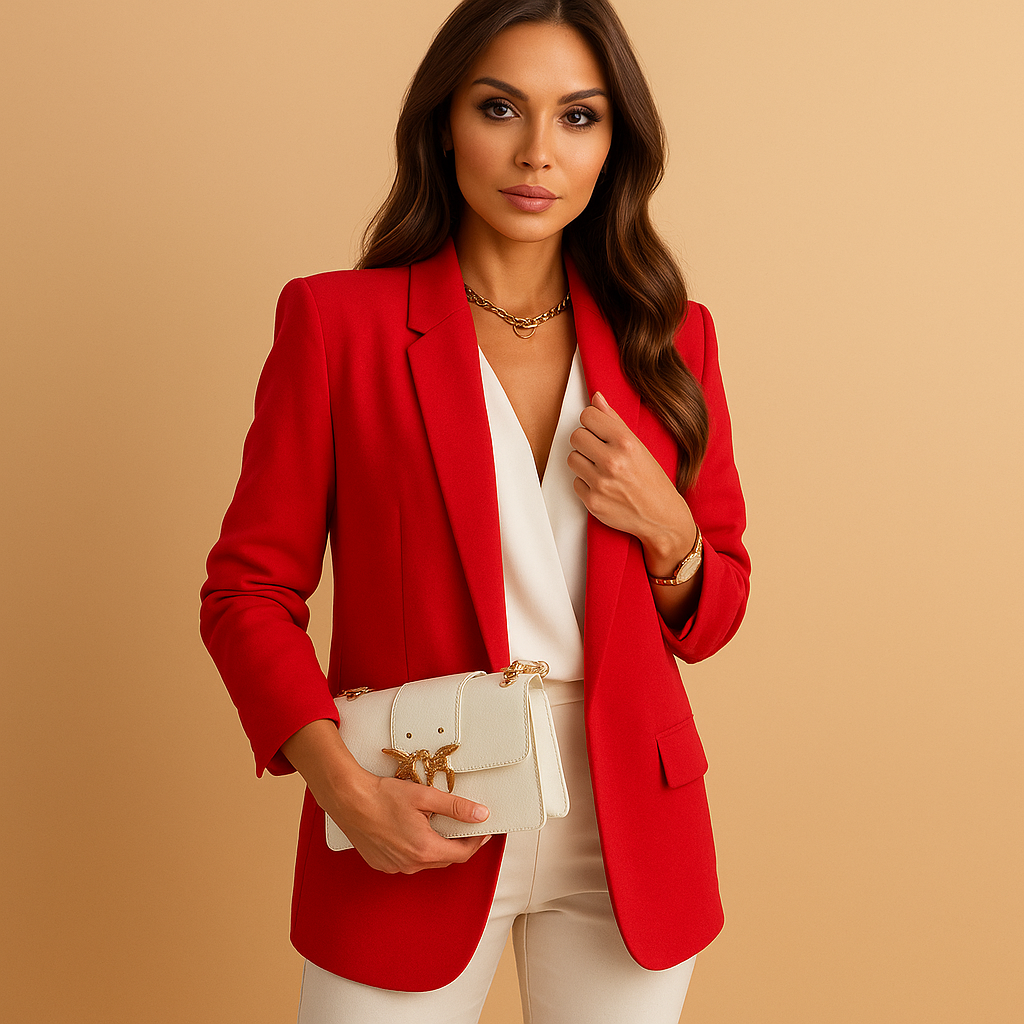 Women's Long Blazer | Structured Fit, Versatile Style