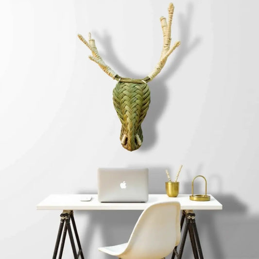 Woven Deer Head